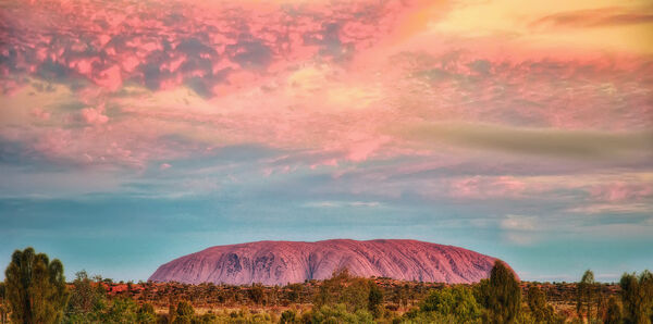 Uluru at sunset